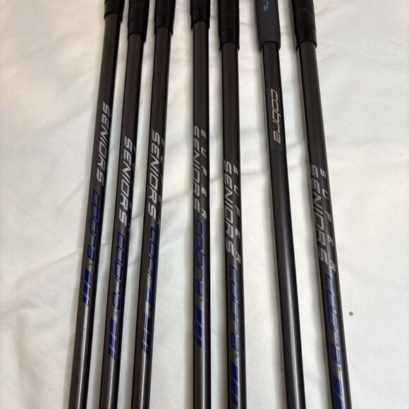 Cobra Baffler Blade AMS 5355 RH Iron Set 5-9, S, P Graphite Shafts Super Seniors - Picture 3 of 14